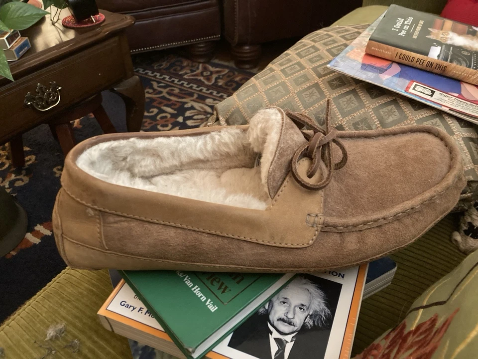 Zapatillas Uggs Hombre Talla 12 Cuero Marrón Foto 4 de 4