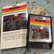 Atlantis By:Imagic (1982) Atari 2600 w/ Manual Amazing Condition