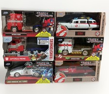 Transformers x Ghostbusters - Jada Toys Hollywood Rides - JUEGO COMPLETO DE 6 vehículos
