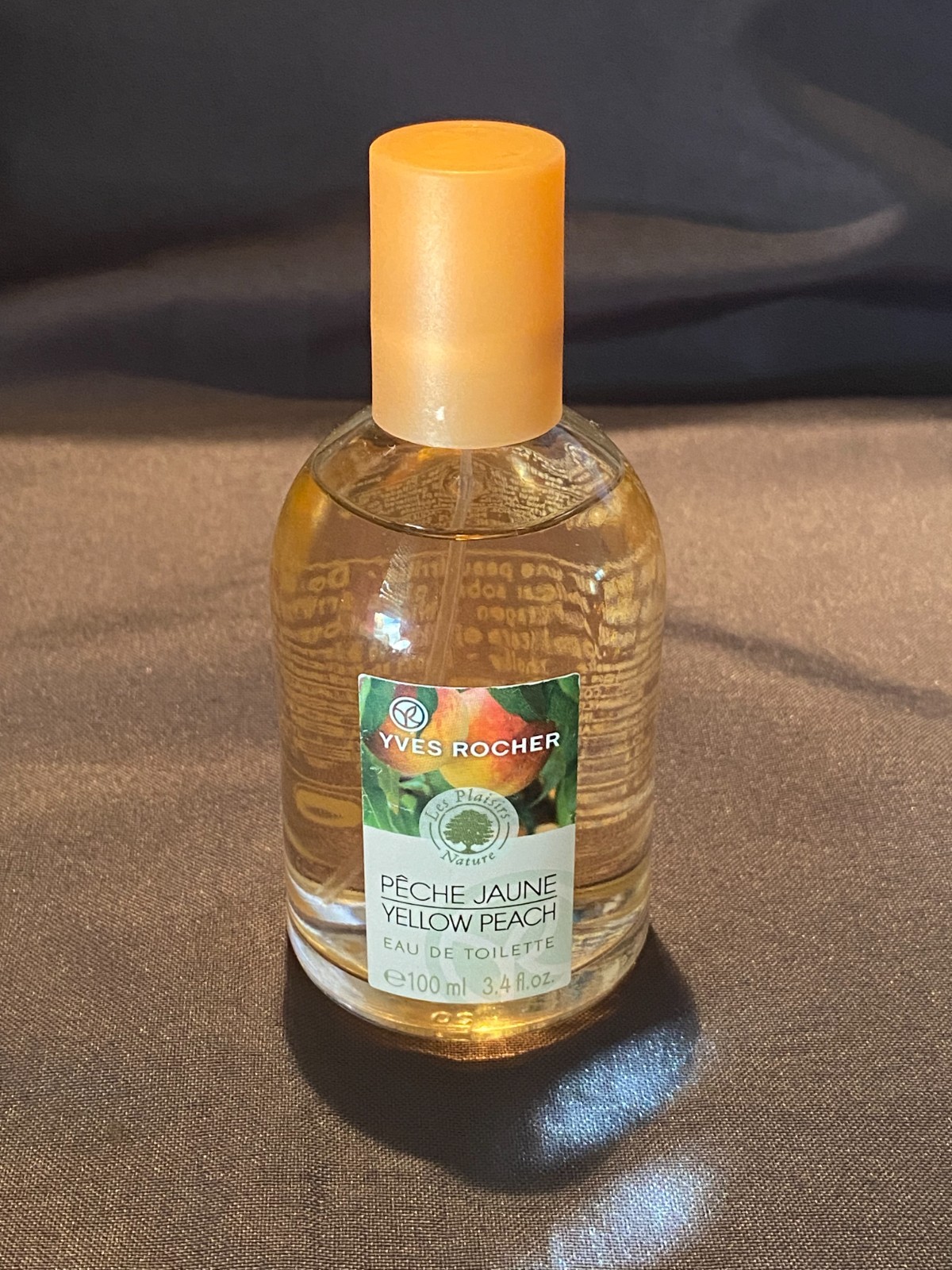 Eau de toilette pêche jaune parfum fruité 100ml Les Plaisirs Nature pour femme