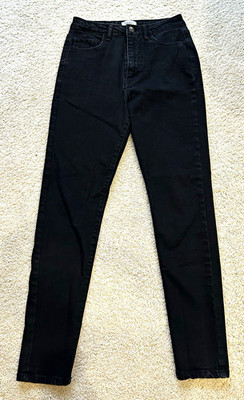 Forever 21 Women s Skinny Jeans Slim Fit Stretch Dark Wash Black Denim Size 28