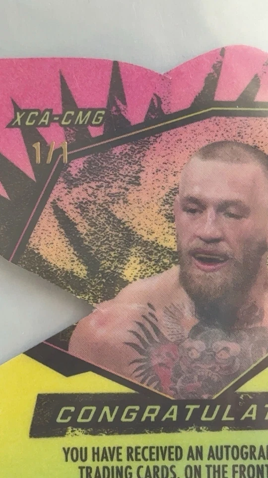 Карта с автографом Конора Макгрегора 2024 X-centric Leaf 1/1 #XCA-CMG - Изображение 3 из 3