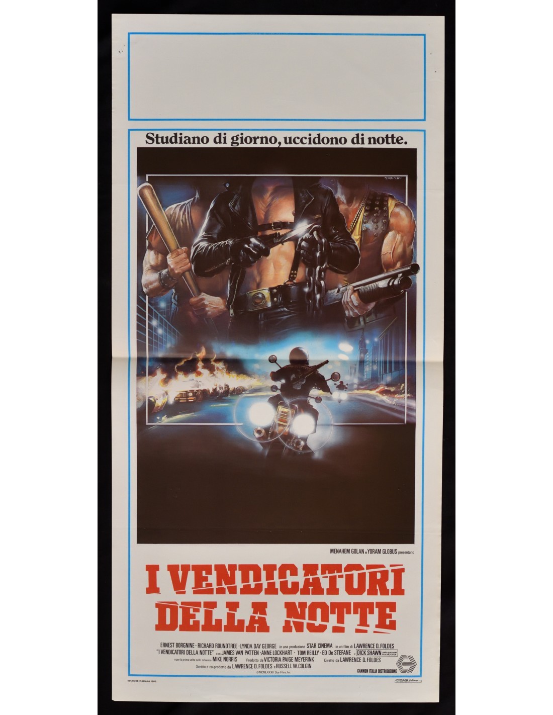Locandina originale film I vendicatori della notte (1983) - Regia di Lawrence D. Foldes