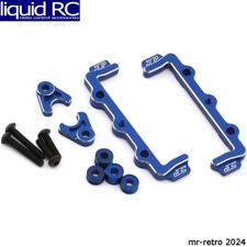 JConcepts 5195-1 RC10B7 Aluminum Battery Hold And Swing Set - Blue