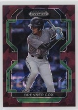 2022 Panini Prizm Draft Picks Burgundy Cracked Ice 23/23 Brenner Cox 1b9b