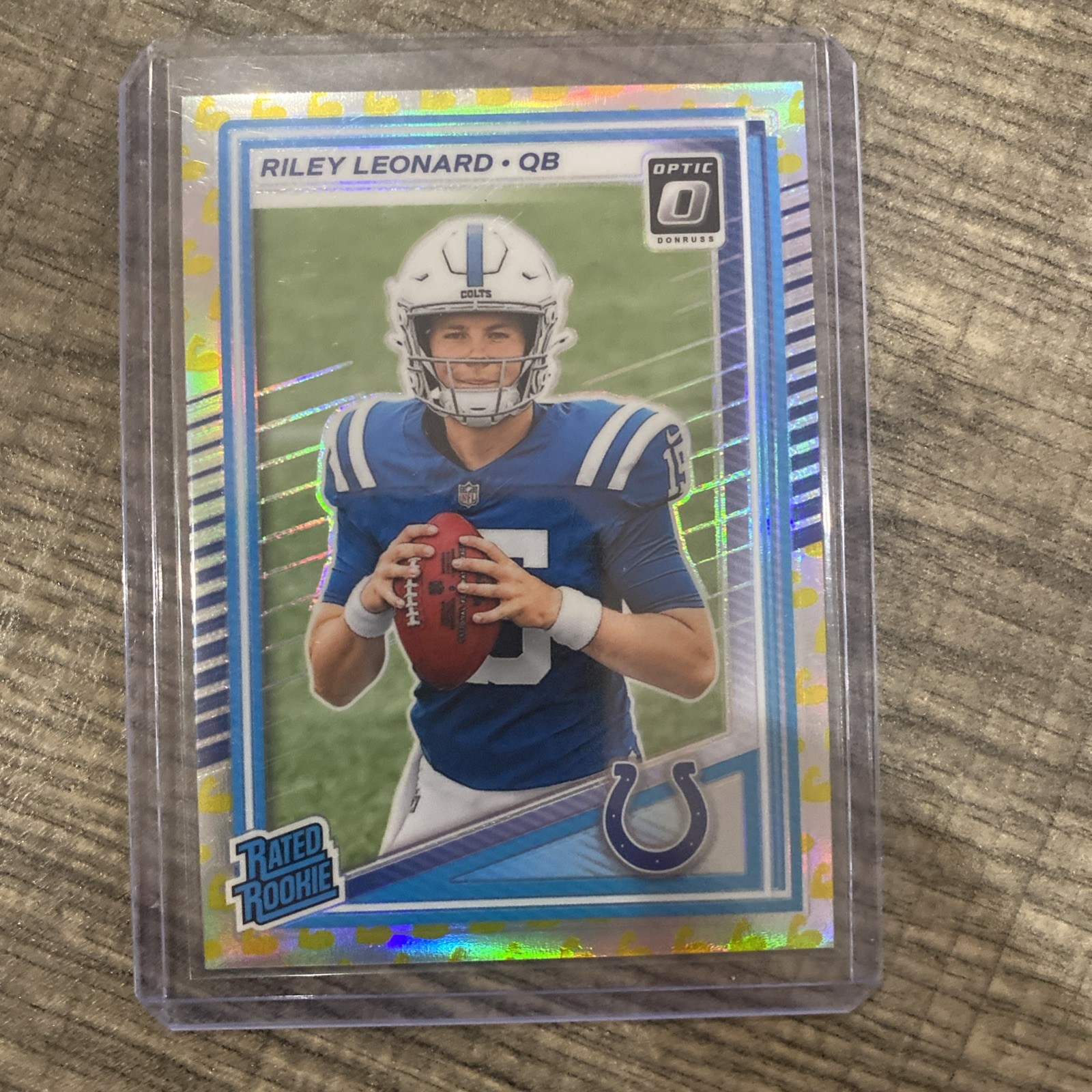 2025 Panini Donruss Optic - Rated Rookie Riley Leonard #255 Flex Prizm /199 (RC)