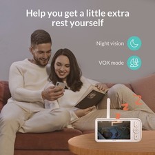Netvue Baby Monitor with 1080P HD Camera, 5-Inch Screen, Sleep Quality Analysis