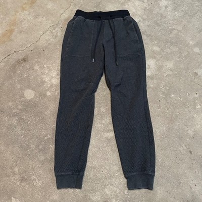 Lululemon At Ease Jogger Men XS Charcoal Textured Double Knit Sweatpants M5642S