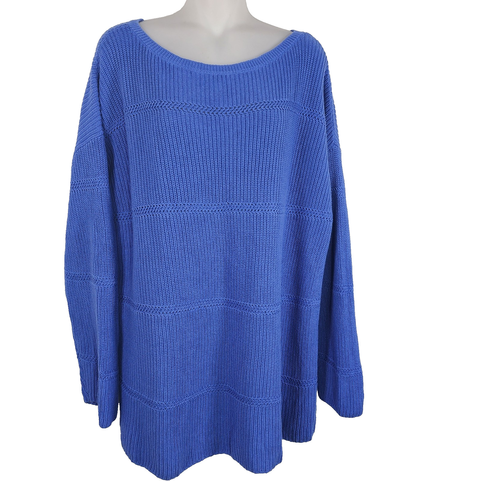 Talbots Plus Womens Pullover Sweater Ribbed Knit … - image 1