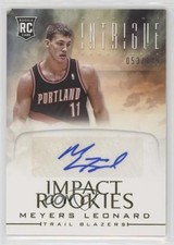 2012-13 Panini Intrigue Impact Rookies Auto 53/149 Meyers Leonard #42 Auto 2d0