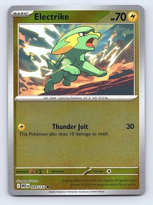 Electrike - Reverse Holo Common - MEG ME01: Mega Evolution 049/132 - LP