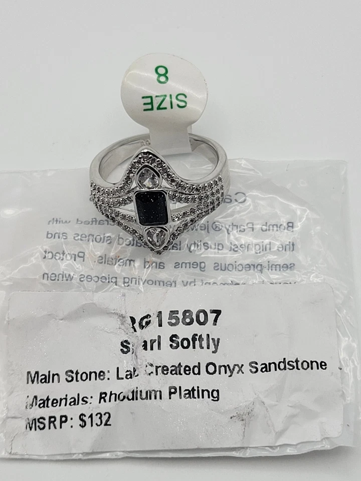 Anillo Bomb Party 💍 Talla 8 RG15807 "Snarl Softly" 🐆Colección indómita🖤 Foto 4 de 4