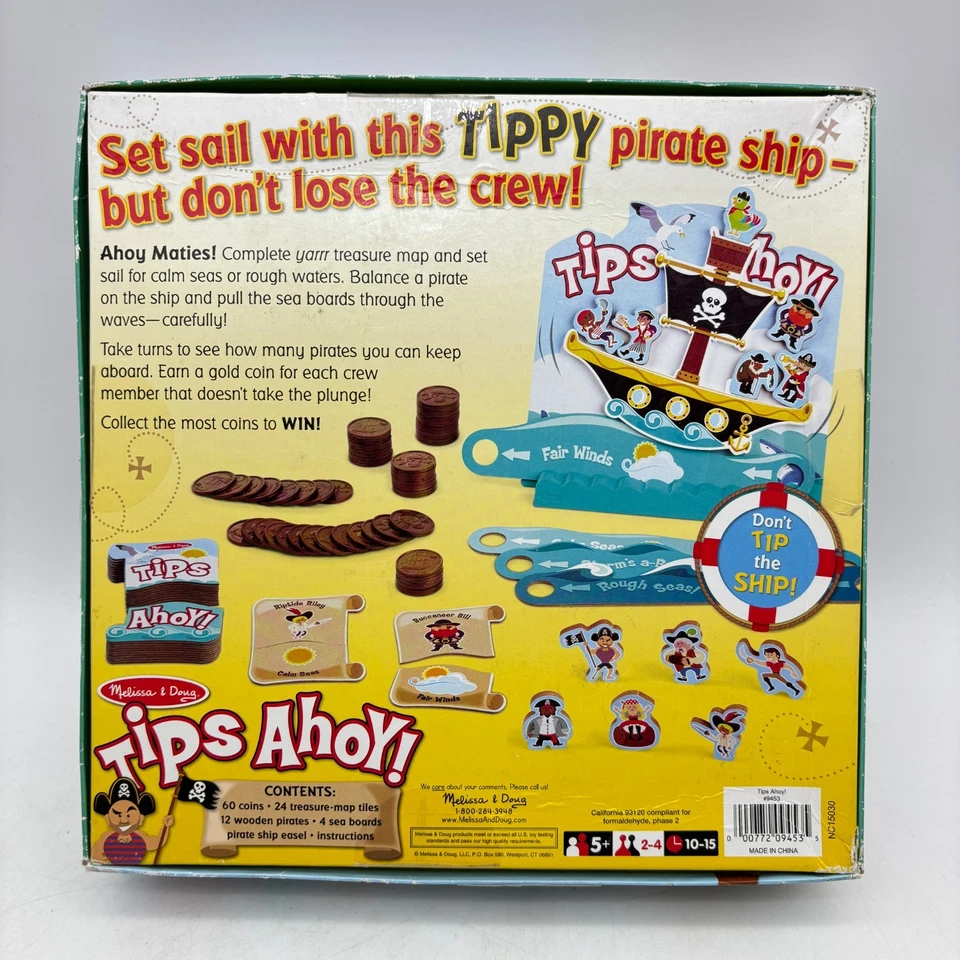 Tips Ahoy El Barco Pirata Juego de Equilibrio COMPLETO Melissa & Doug Niños Niños Foto 2 de 4