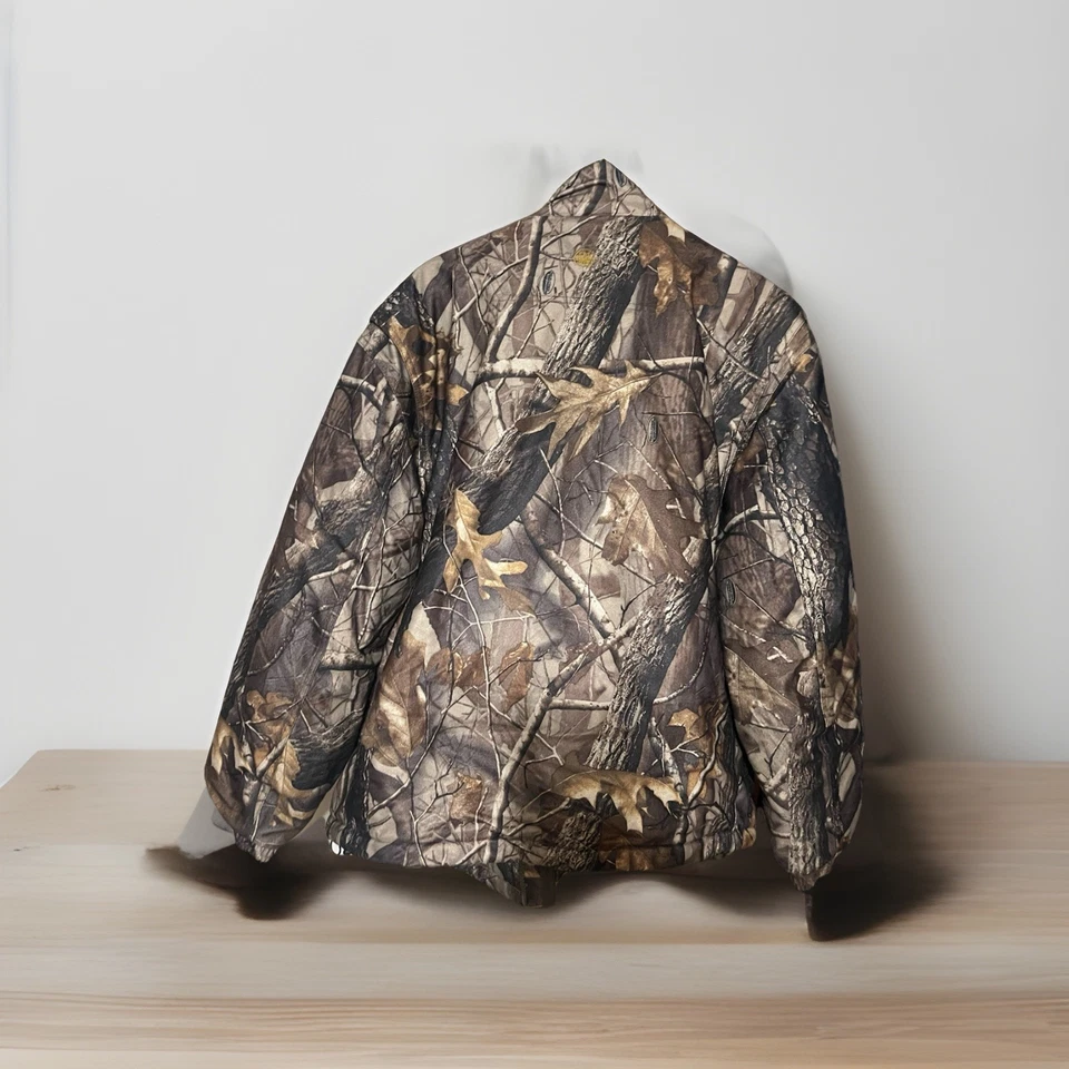 Mens L Beretta Realtree Hardwoods Hunting Jacket Insulated Water Resistant Coat - Image 2 of 4