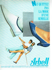 Publicité Advertising 1225  1983   chaussures escarpins Arbell mieux pour pieds