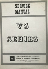 Hammond Organ VS Series 100/300 Service manual