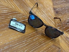 Tortoise Shell Brown Polarized Sunglasses With Metal Temples