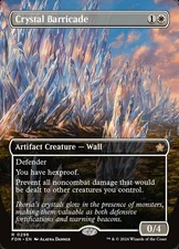 Near Mint x 1 Crystal Barricade - Foil - Borderless Foundations Variants