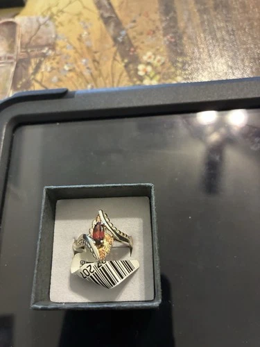 Ladies Black Hills Gold, Vintage Red Garnet Ring