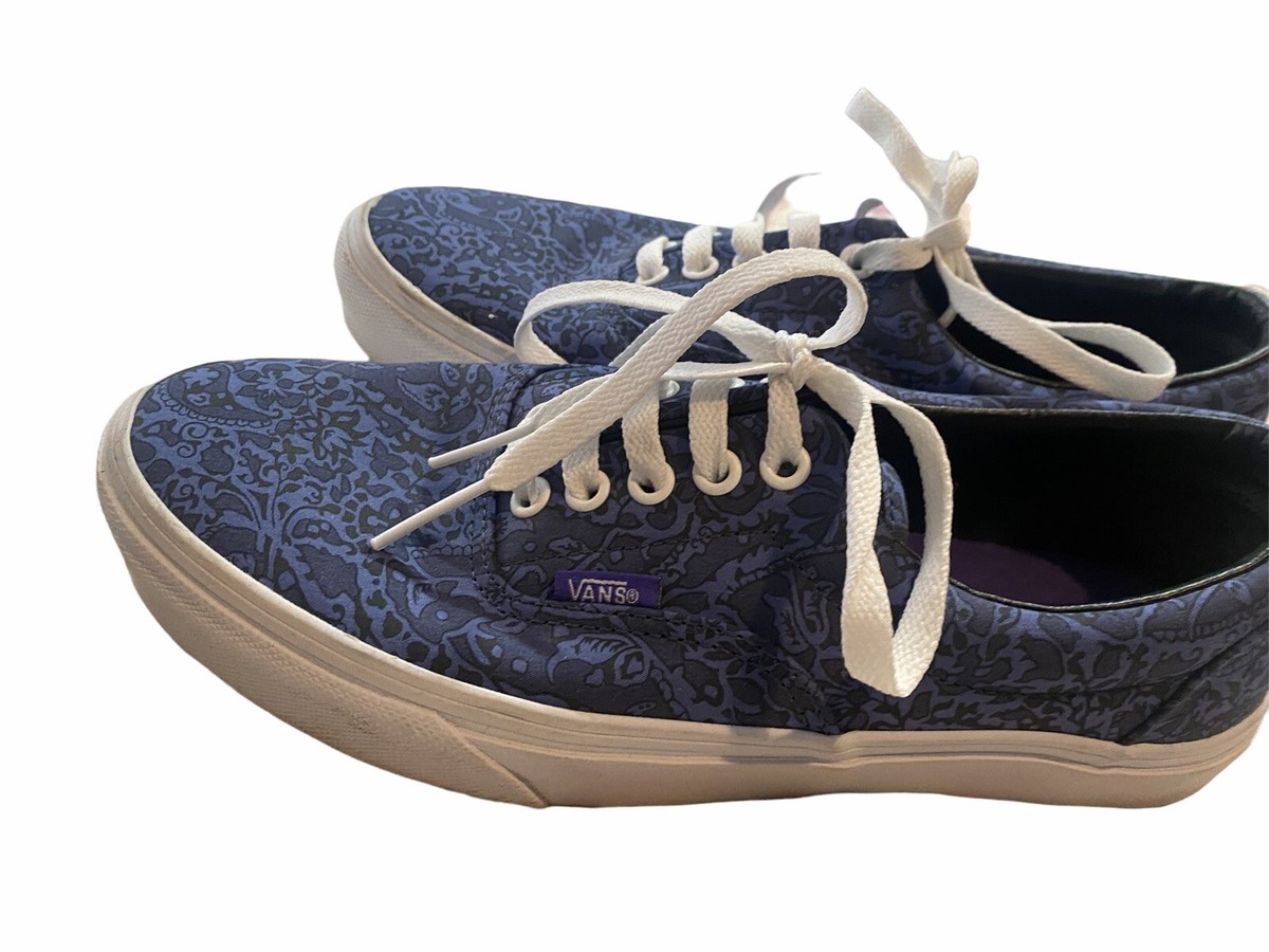 Vans Womens Sneakers Shoes Blue Floral Low Top Lace Up 8.5M | eBay