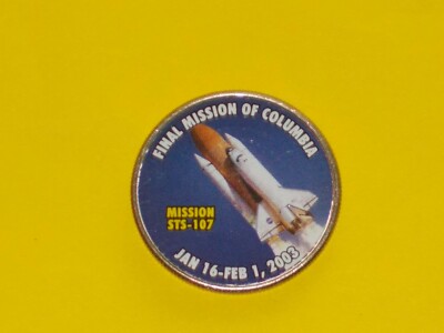 Colorized Kennedy Half Dollar - Space Program - Final Columbia - STS ...