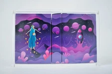 Limited Edition 3 Deck of Explorer Playing Cards in Acrylic Case(Riffle Shuffle)