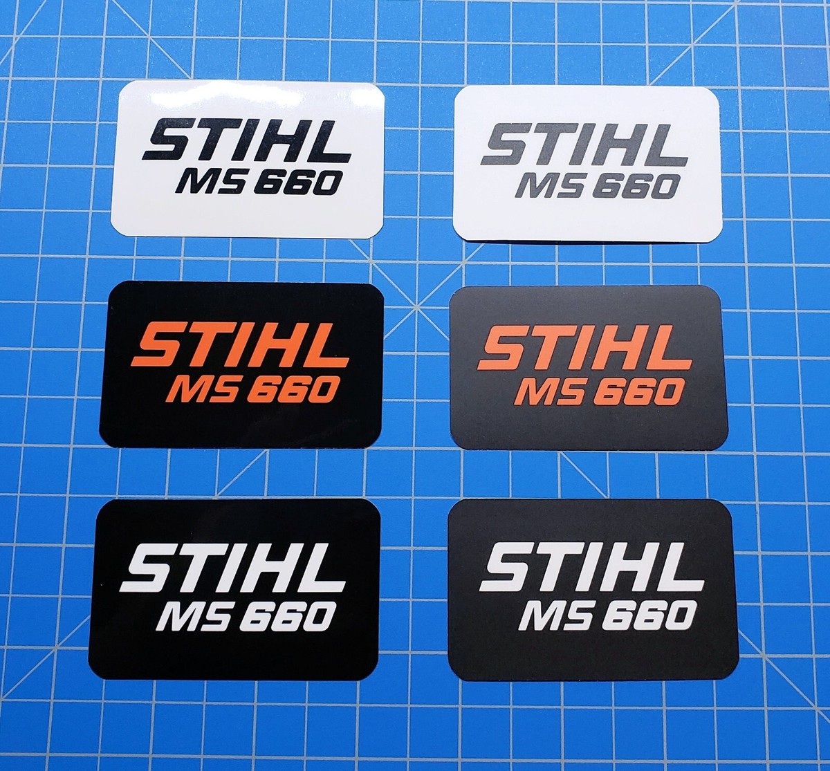 Vinyl Sticker for Stihl MS 660 Shroud Badge 