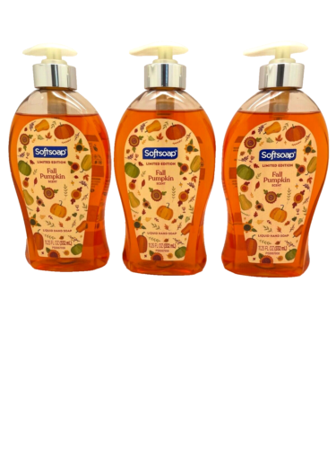 Softsoap Limited Edition Fall Pumpkin Liquid Hand Soap 11.25 fl oz each - 3 PACK