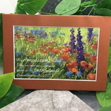 New Handmade 5x7 Matted  Scripture Inspirational Quote Nature Free Ship 515