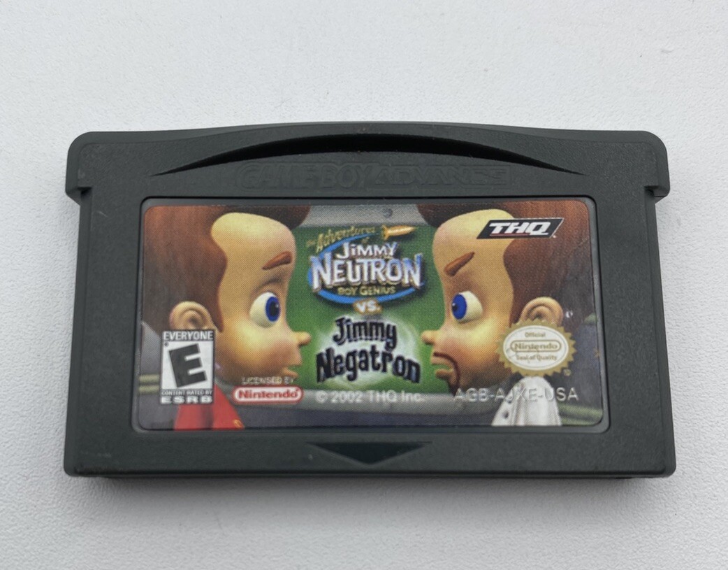Jimmy Neutron Boy Genius VS Jimmy Negatron (Game Boy Advance) Game Only Not  Test