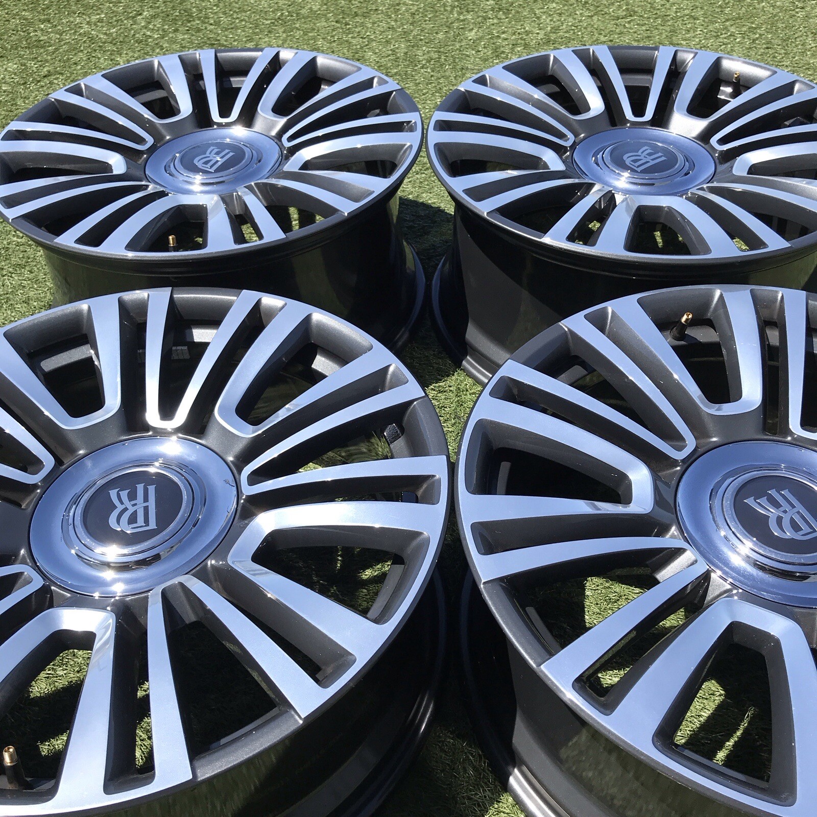 21 ROLLS ROYCE RIMS OEM STOCK GHOST TWO TONE GREY POLISHED PERFECT SET 2024