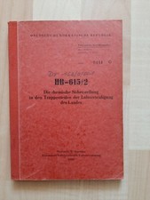 NVA Vorschrift DV 153/0/001 Die chemische Sicherstellung Luftverteidigung 1969