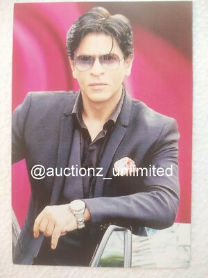 Bollywood Schauspieler Superstar Shah Rukh Khan seltene alte Original Postkar...