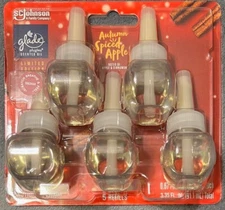 5 Count Glade Scented Oil Refills - Autumn Spiced Apple - Limited Edition
