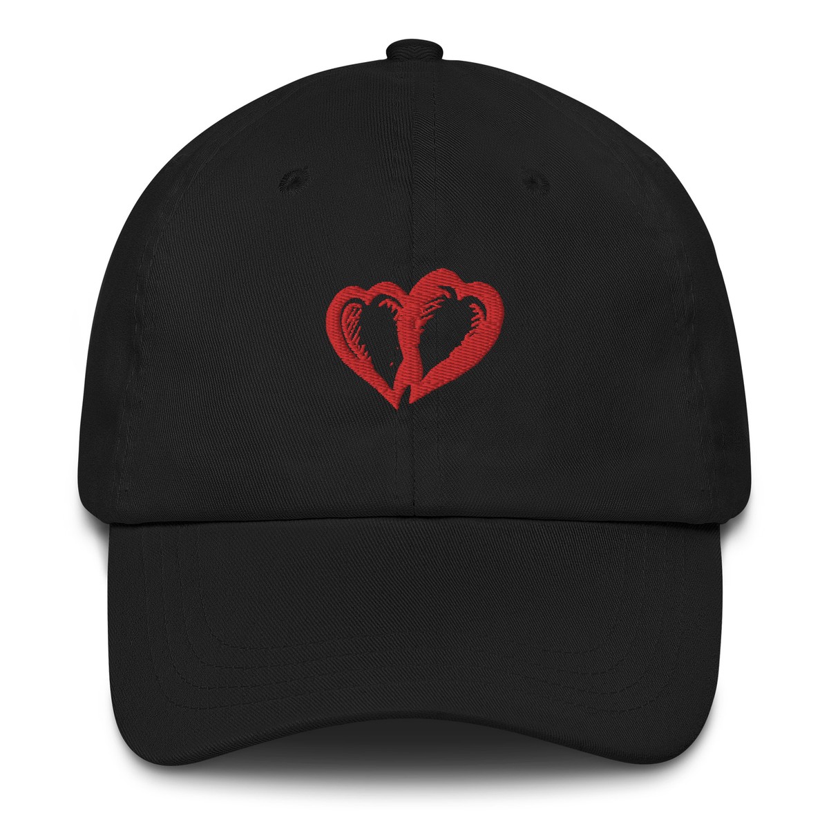 Heart Cotton Baseball Cap KR Imperfect Heart Baseball Cap Hat – KERRI ROSENTHAL main image 2