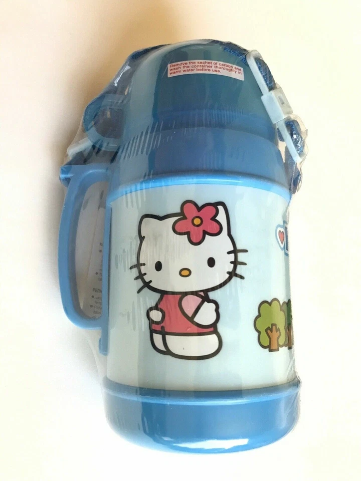 Sanrio Hello Kitty термос воды бутылка столовая синий зеленый 400 мл новый - Изображение 4 из 4