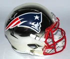 TOM BRADY Signed PATRIOTS F/S Chrome Speed Helmet Auto (Steiner & TriStar)  READ