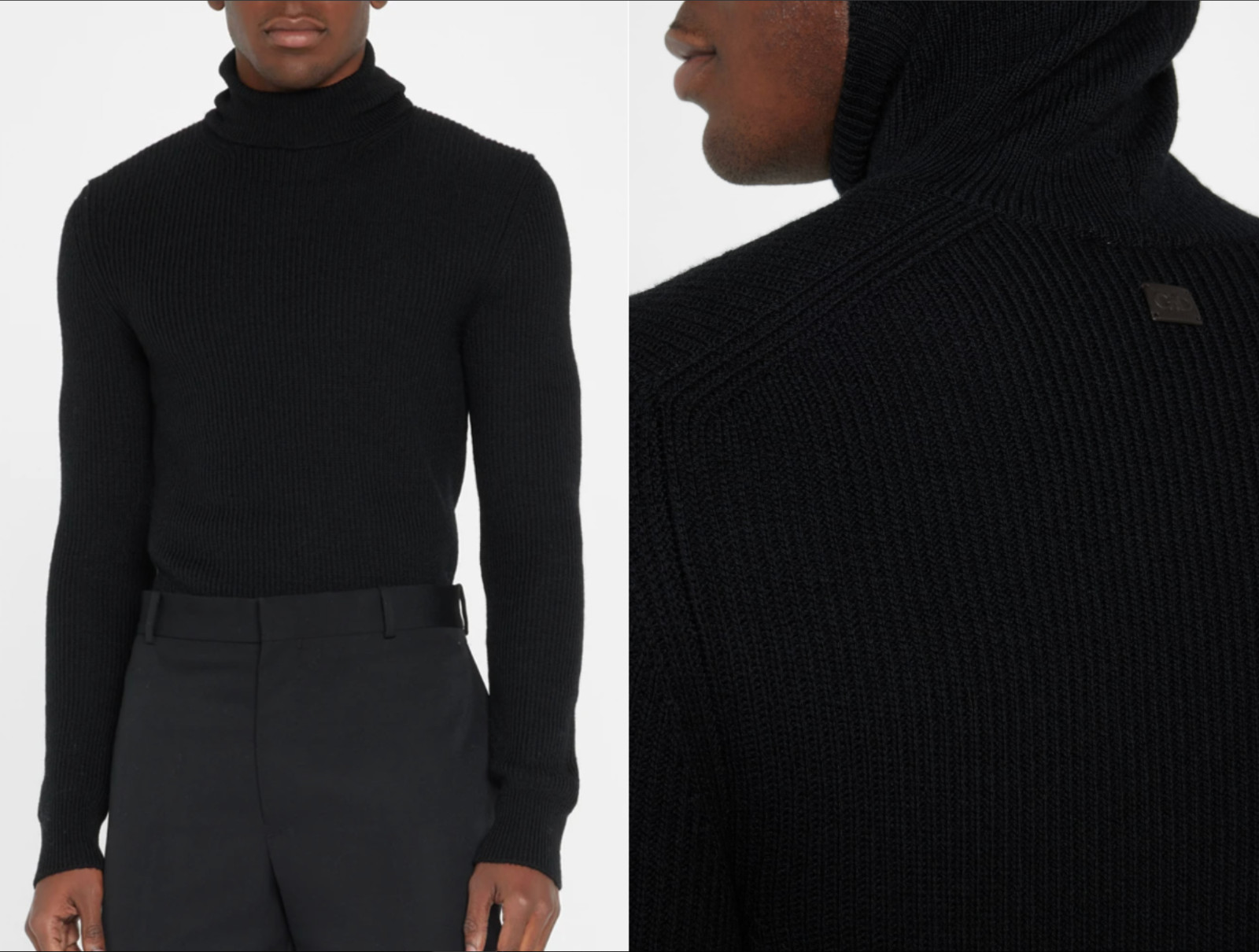 Salvatore Ferragamo Turtleneck Sweater Hooded Jumper Sweatshirt Pullover M image 7