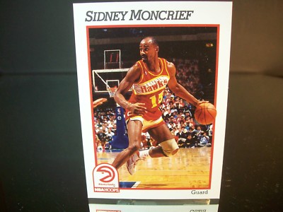 Sidney Moncrief NBA Hoops 1991 Card #3 Atlanta Hawks NBA 