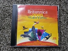Educational Study Encyclopedia Britannica 2003 Student Edition CDROM PC XP Vista