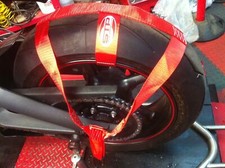 Trackbike Transport Tie Down Wheel Strap Polyester webbing Strap RED BSB