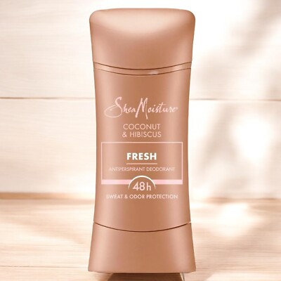 NEW Shea Moisture Antiperspirant Deodorant 2.6oz Fresh Coconut & Hibiscus 06/26
