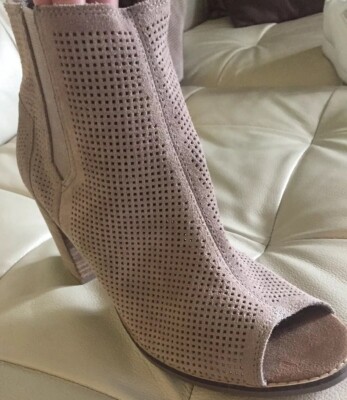 toms peep toe booties