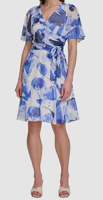 slim fit dress slacks Everlane Flutter-Sleeve Dress, Stretch Linen, White, Size Xs main image 0