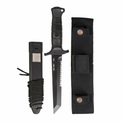 German army combat fixed blade knife KM 2000 with sheath BW military bundeswehr
