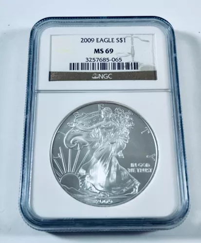 2009 American Silver Eagle - NGC MS69
