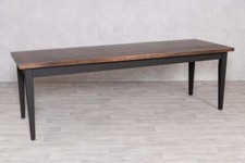 INDUSTRIAL STYLE TABLE TAPERED PINE BASE WITH COPPER OR ZINC TOP 3 SIZES