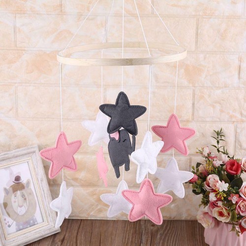 Baby Crib Felt Stars Musical Mobile Rattle Infant Cot Wind Chime Bed Bell Toys - Picture 7 of 8