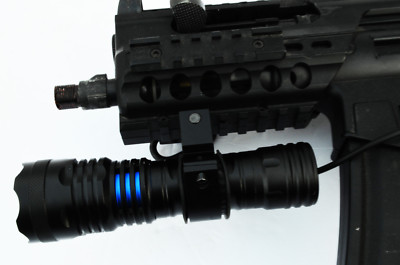 Tactical LED Gun FLASHLIGHT 800 Lumens Rifle Shotgun Picatinny mount ...