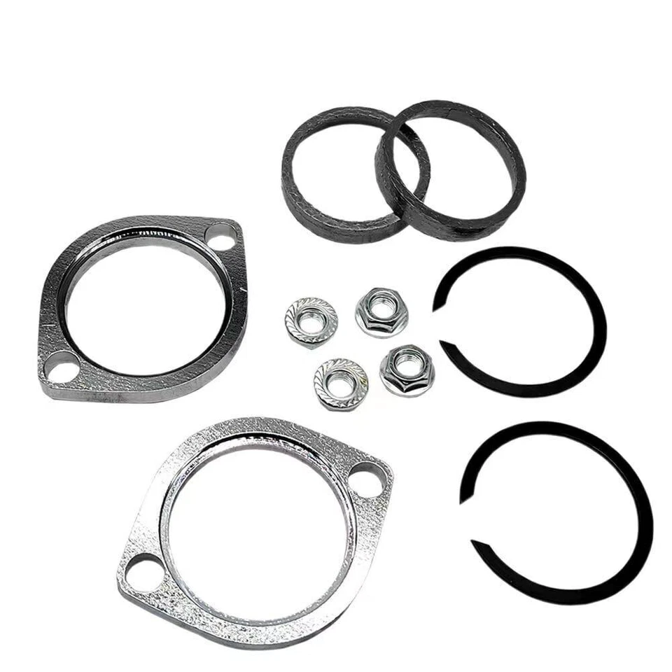Exhaust Port Torque Cone & Flange Gasket Install Kit For Harley Dyna Road King Foto 3 de 4